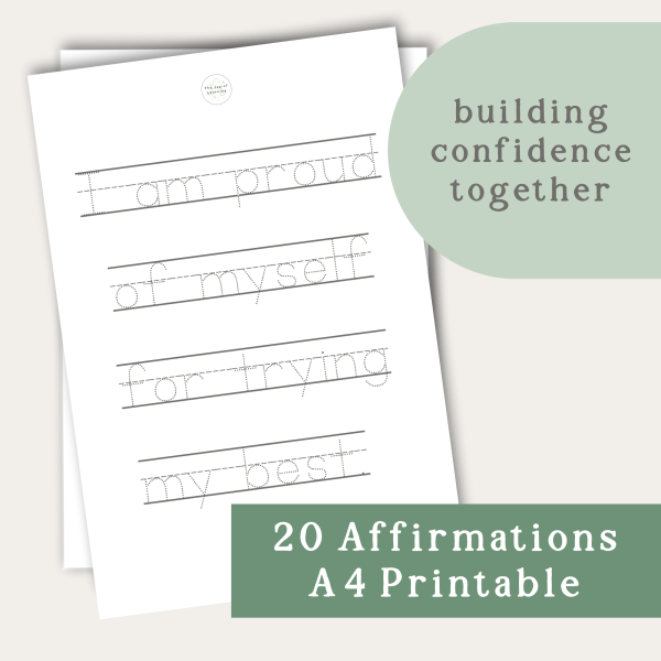 Handwriting Affirmations A4 Printable